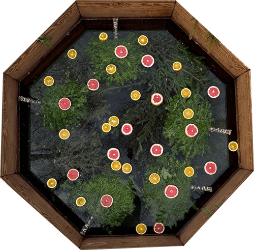 Чан с еловым наполнением